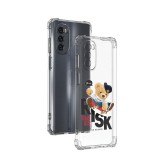 Husa antisoc pentru motorola moto g62, airbag pro, clear, risk taker