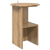 vidaXL Masă laterală Stejar Artizanal &Oslash; 39,5 x 55 cm Lemn prelucrat 8001045