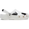 Saboti Crocs Classic Toddler Soccer Ball Clog Alb - White/Black, 23 - 25, 27