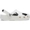 Saboti Crocs Classic Toddler Soccer Ball Clog Alb - White/Black