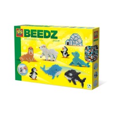 Set creativ Margele de calcat, Animale polare, 2100 margele, +5 ani