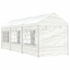Gossi foisor cu acoperis, alb, 6,69x2,28x2,69 m, polietilena