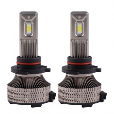 Set 2 LED-uri Auto Techstar® P30, 9005, 80w, 14000 Lumeni, 6500K, AUTO, 12-24 Volti, CSP, Canbus, Miez Cupru, Radiator Aluminiu