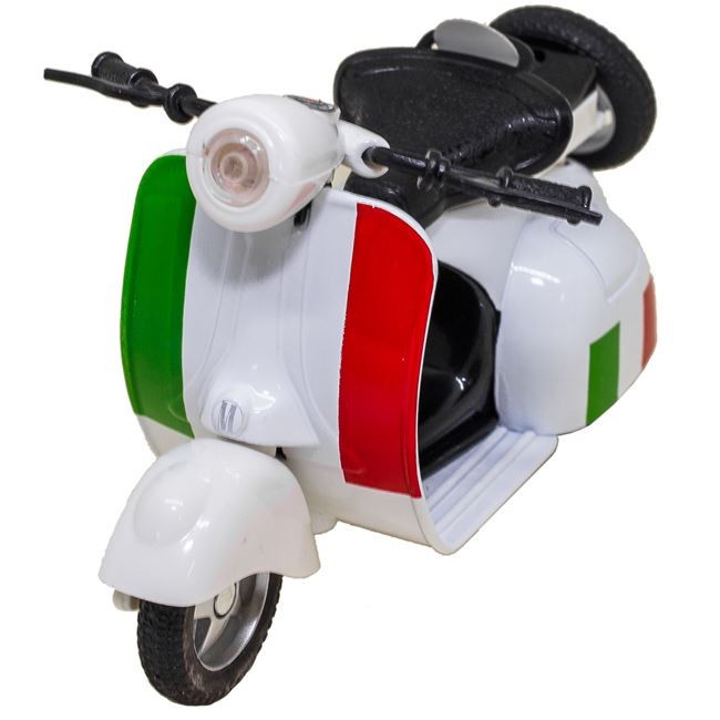 Jucarie interactiva pentru copii, model scuter cu lumini si sunete, 11x4x6 cm