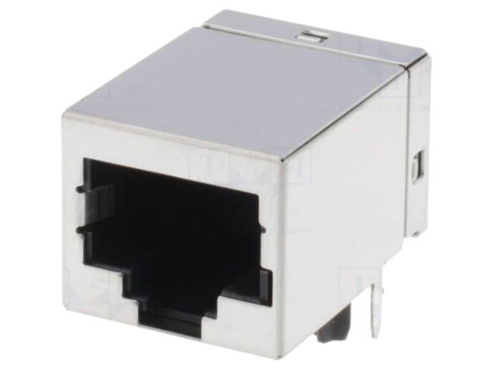 Conector RJ45 ecranat pentru PCB