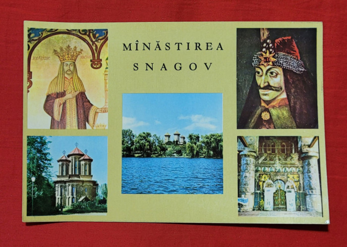 Manastirea Snagov - Monumente istorice - Biserici din Romania carte postala