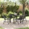 vidaXL Set de masă pentru grădină 5 pcs Negru Rattan poli 3379381