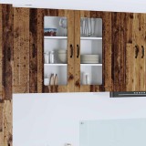 vidaXL Dulap suspendat de bucătărie cu raft Lemn Vechi 80 x 31 x 80 cm 885073