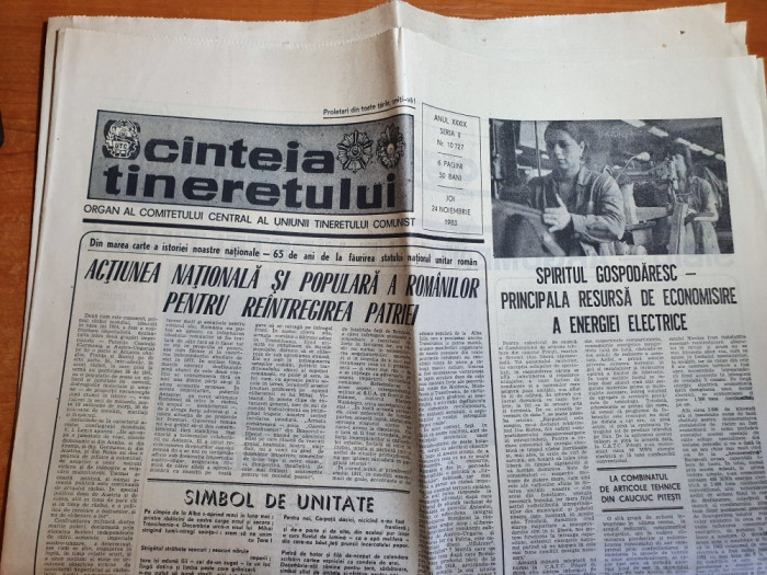 scanteia tineretului 24 noiembrie 1983-articol sibiu,cantareata florica ungur