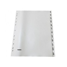 Index plastic Noki A4 ianuarie-decembrie