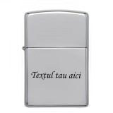 Bricheta Zippo Personalizata cu Text Gravat, Cadou Ideal pentru Fumatori, Metal, Cutie Cadou + Surpriza