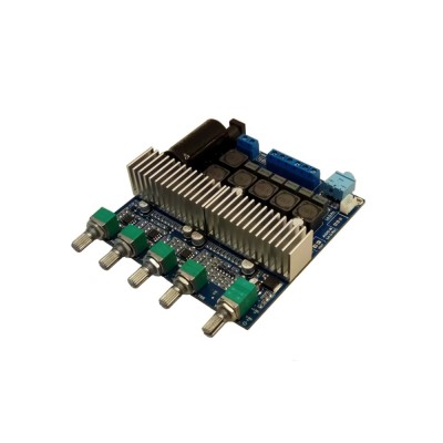 Kit amplificator 2.1 2x50+100W TPA3116D2 control ton si BT foto