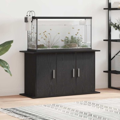 Suport acvariu Stejar negru 101x41x58 cm Lemn prelucrat foto