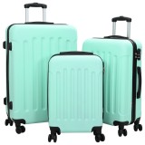 vidaXL Set de valize 3 piese carcasă tare Verde Mint 20&rdquo; 24&rdquo; 28&rdquo; ABS