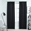 VidaXL Draperii opace cu c&acirc;rlige, 2 buc., negru, 140 x 175 cm 134414