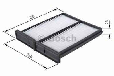 Filtru polen / aer habitaclu MERCEDES V-CLASS (638/2) (1996 - 2003) BOSCH 1 987 432 044 foto