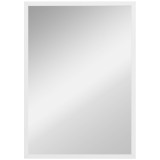 HOMCOM Oglindă Dreptunghiulară de Perete cu C&acirc;rlige, Sticlă și MDF, 60x80 cm, Negru | Aosom Romania