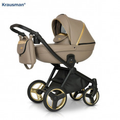 Krausman - Carucior 3 in 1 Prime Mirage Beige Gold foto