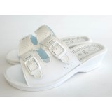 Saboti/Papuci Medicinali Ortopedici Reglabili - Model 2071 (Culoare alba)