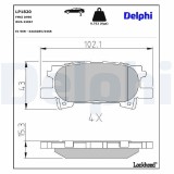 Set placute frana disc Lexus Rx Motor 300, 300, 300 AWD, 330, 330, 330 AWD, 350, 350 AWD, 350 AWD, 400h, OE 0446648030