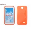 Husa Silicon S-Line Orange pentru HTC Desire 310 - Protectie Premium