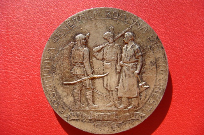 &bdquo;Expozițiunea Generală Rom&acirc;nă din București, 1906&rdquo;, medalie din bronz argintat