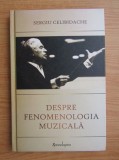 Sergiu Celibidache - Despre fenomenologia muzicala (fenomenologie muzica filosofie dirijor profesor orchestra interpretare limbaj teorie si practica)