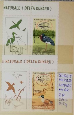 1999 Europa CEPT serie cu vinieta Tip 1, LP1485, MNH Pret 3+1 Lei foto