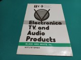 CATALOG ELECTRONICA TV AND AUDIO PRODUCTS BLACK AND WHITE TV * 1977 * 500