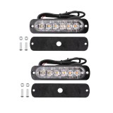 Set 2 Stroboscoape 10-30V, 6 Led-uri cu lumina portocalie