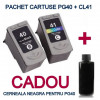 Pachet Cartuse pentru CANON PG40 + CANON CL41 + CADOU 100 ML cerneala BK (