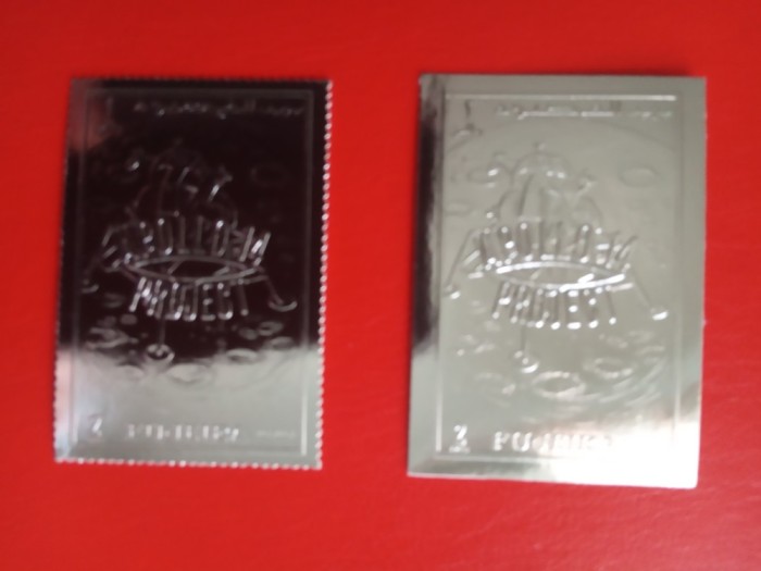 FUJEIRA, APOLLO 14 PROJECT - MNH SILVER PERF./IMPERF.