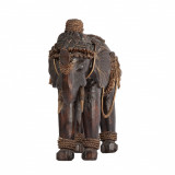 Statueta din lemn exotic Elefantul Maharajahului