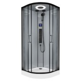 Orion Black 90x90 cabină de duș cu hidromasaj