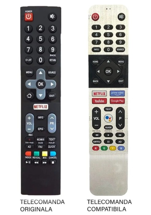 Telecomanda inlocuitoare compatibila pentru televizor Utok U40FHD5 U43UHD1 U50UHD1 U55UHD1 MFY 1215 (362-3)