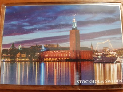 XG Magnet frigider - tematica turistica - Suedia Stockholm Primaria foto