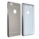 Cumpara ieftin Husa Bumper Aluminiu Mirror Iberry Argintiu Pentru Huawei Y6II 2nd