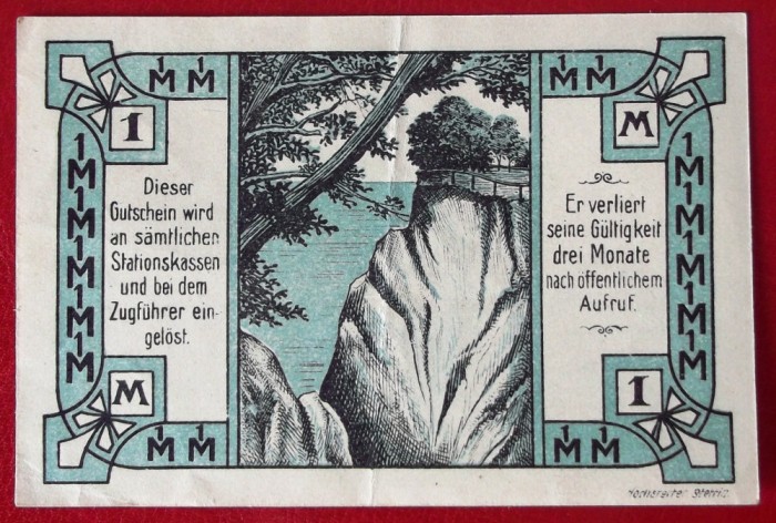 Germania notgeld 1 Mark 1921 Stettin **