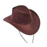 Palarie Cowboy, piele intoarsa, marime universala