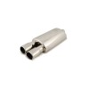 Toba sport inox dubla, diametru intrare 60 mm, lungime totala 550 mm, corp 320 mm Cod: 801212-7676P Automotive TrustedCars, Oem