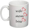 Cana alba personalizata &quot;wife, mom, boss!&#039;&quot;, INOVATIX&reg;. 330ml, Oem