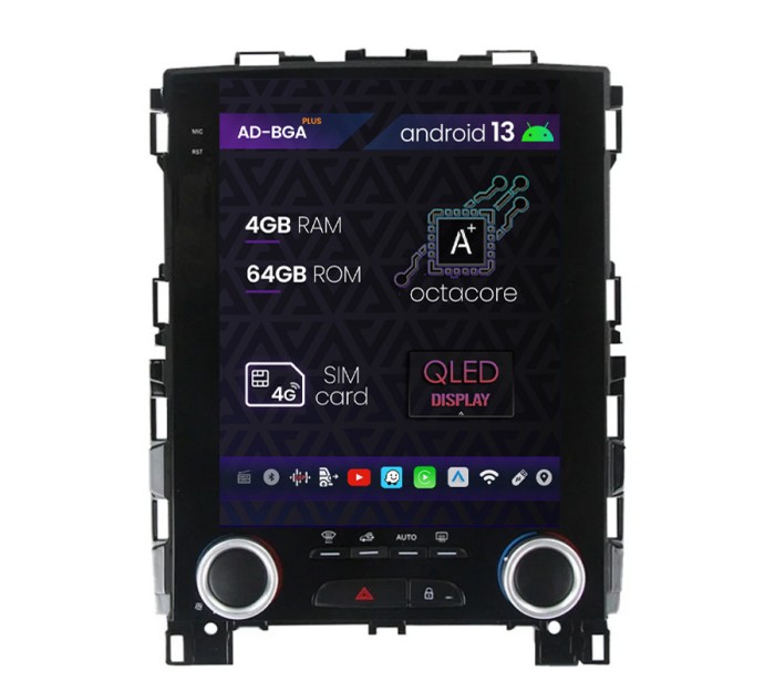 Navigatie Renault Megane IV Talisman Koleos (2016-2020), Android 13, A-Octacore 4GB RAM + 64GB ROM, 9 Inch - AD-BGA9704 + AD-BGRKIT372T