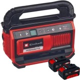 Einhell PRESSITO 18/25 Hybrid PXC + Twinpack - Compresor hibrid 25 l/min 11 bar + Set 2 acumulatori Li-Ion 18 V 4 Ah
