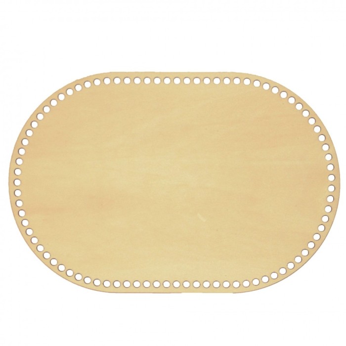 Baza din lemn pentru Crosetat - Oval - Plop - 30x20cm - 87o - 6mm Baza din lemn pentru Crosetat - Oval - Plop - 30x20cm - 87o - 6mm