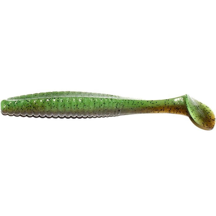 Shad Hide Up Stagger Original 3.5&quot;, 140 Green Pumpkin Dark Chart, 9cm, 8buc/pac