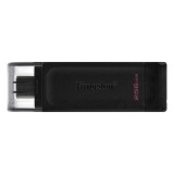 Memorie USB Kingston DataTraveler 70, 256GB, USB-C 3.2 Gen 1, Negru