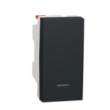 Intrerupator revenire cu led 1M Schneider Noua Unica antracit NU310654N