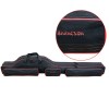 Husa Lansete Pescuit Baracuda B42, 135cm, 2 Compartimente, Impermeabila, Neagra, Ranforsata