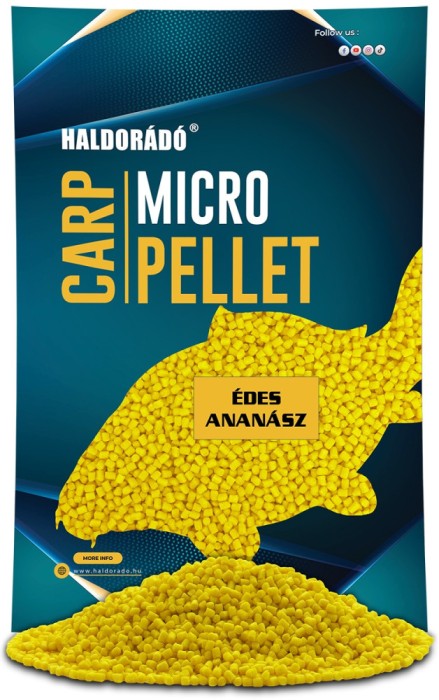 Haldorado - Carp Micro Pelete 600g, 3mm - Ananas dulce