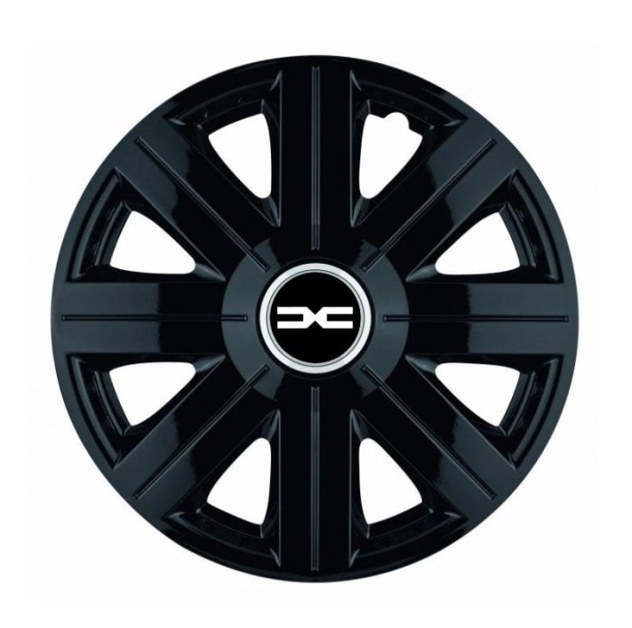 Set 4 Capace Roti Autohelix MSA&reg; potrivite jantelor de 14 inch, pentru Dacia Nou model Cosmos Black